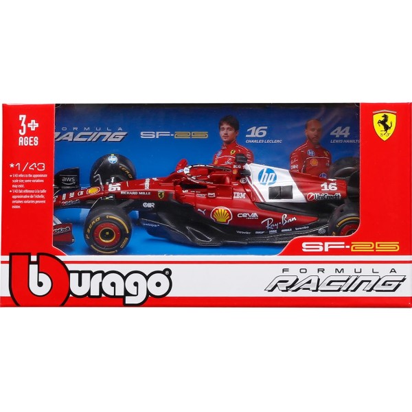 Фото - Коллекционная машинка 1:43 Bburago FERRARI RACING - SF-25 (2025) (1:43) (18-36853)