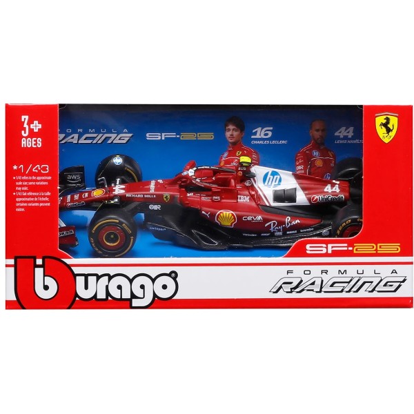 Фото - Коллекционная машинка 1:43 Bburago FERRARI RACING - SF-25 (2025) (1:43) (18-36853)