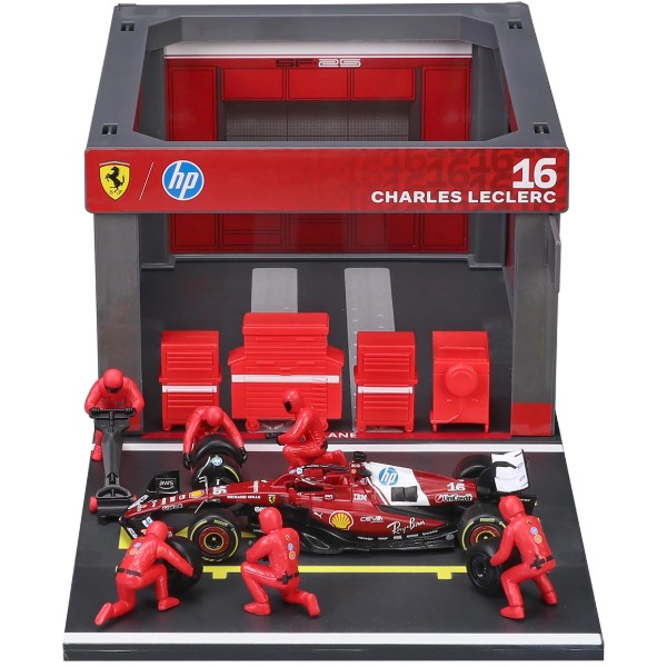 Фото - Коллекционная машинка 1:43 Bburago PIT PASS FERRARI SF-25 (1:43) (18-36865)