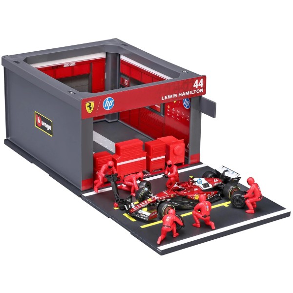 Фото - Коллекционная машинка 1:43 Bburago PIT PASS FERRARI SF-25 (1:43) (18-36865)