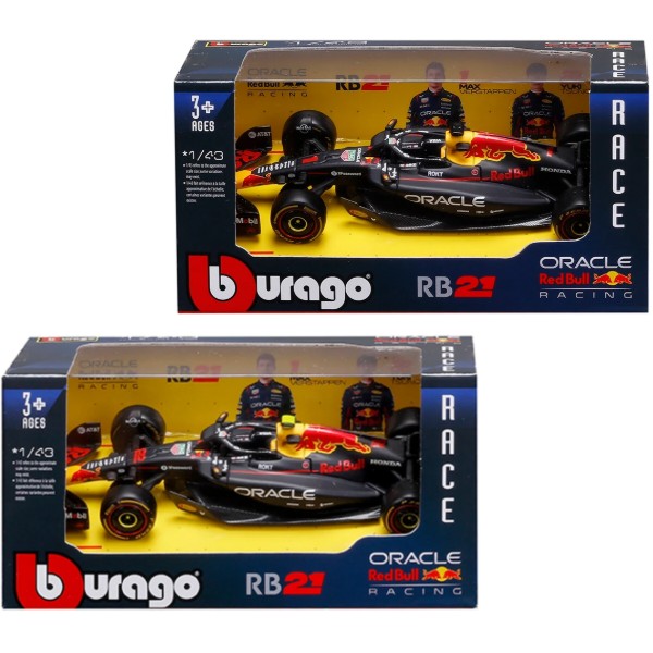 Фото - Коллекционная машинка 1:43 Bburago RED BULL RACING RB21 (2025) (1:43) (18-38233)