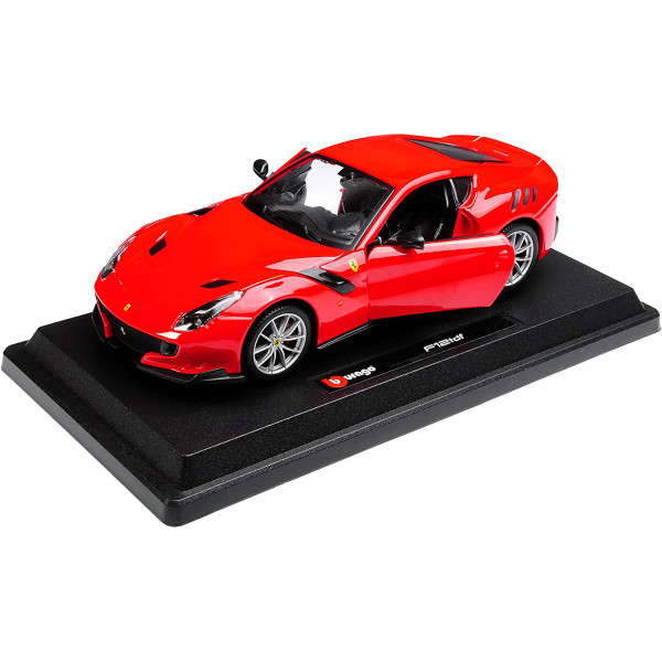 Фото - Коллекционная машинка 1:24 Bburago Ferrari F12TDF (ассорти желтый, красный, 1:24) (18-26021)