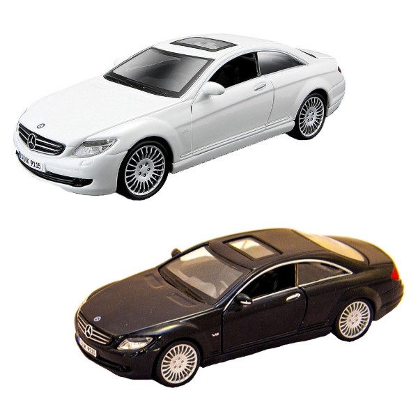 Фото - Коллекционная машинка 1:32 Bburago Mercedes-Benz CL-550 (белый, черный, 1:32) (18-43032)