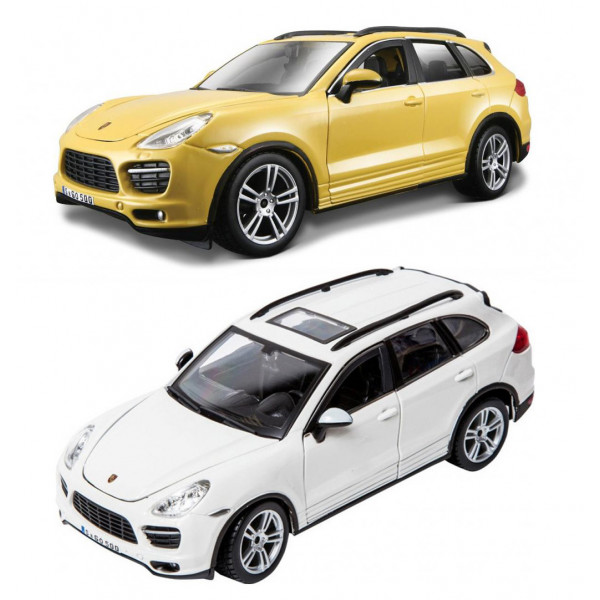 Фото - Коллекционная машинка 1:24 Bburago Porsche Cayenne Turbo (ассорти белый, желтый, 1:24) (18-21056) Фото - Коллекционная машинка 1:24 Bburago Porsche Cayenne Turbo (ассорти белый, желтый, 1:24) (18-21056)