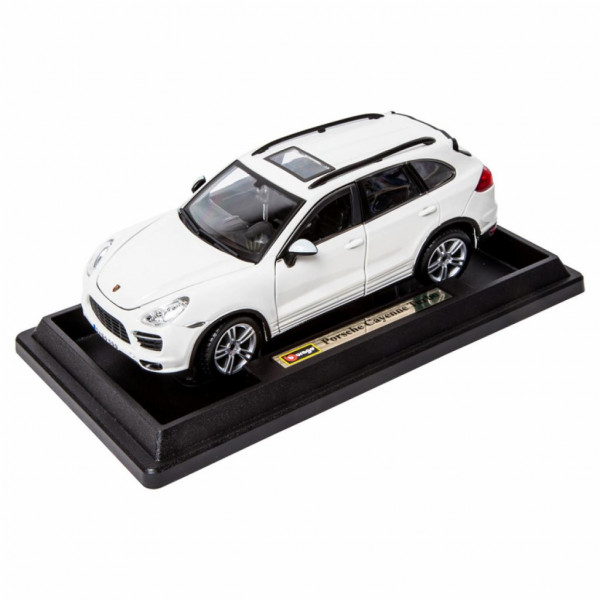 Фото - Коллекционная машинка 1:24 Bburago Porsche Cayenne Turbo (ассорти белый, желтый, 1:24) (18-21056)