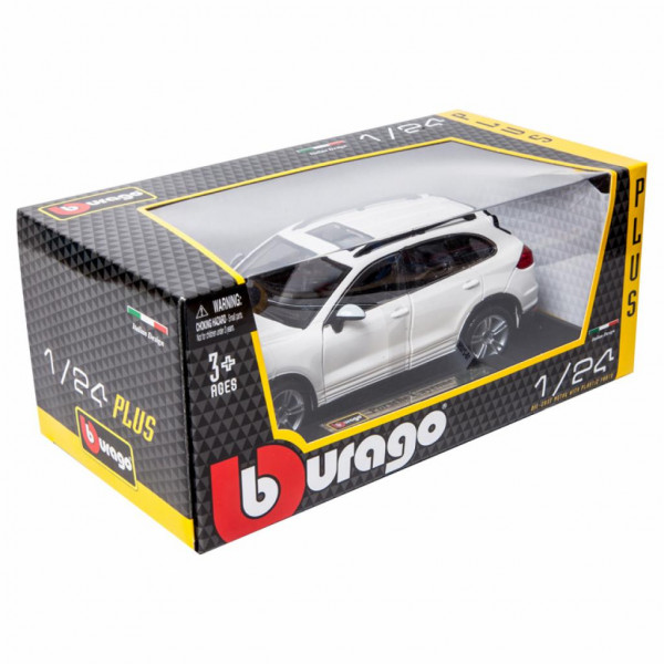 Фото - Коллекционная машинка 1:24 Bburago Porsche Cayenne Turbo (ассорти белый, желтый, 1:24) (18-21056)