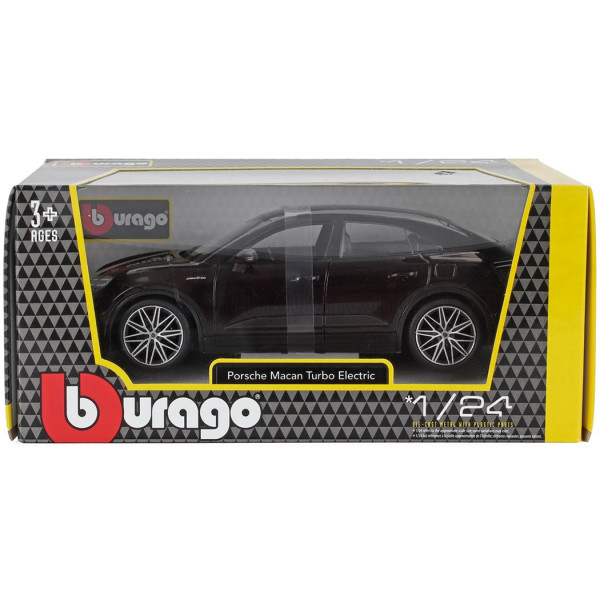 Фото - Колекційна машинка 1:24 Bburago PORSCHE MACAN 4 ELECTRIC Black (18-21114)