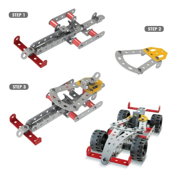 Фото - Металевий конструктор ZEPHYR "MECHANIX" №3 (202 елм./18 моделей) (1005)