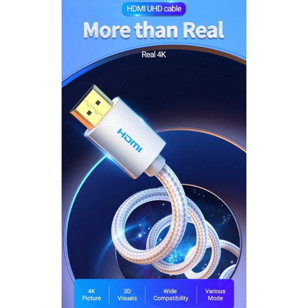 Фото - Кабель HDMI Vention HDMI M - M,10.0 м, V2.0, 4K 60Гц (AABIL)