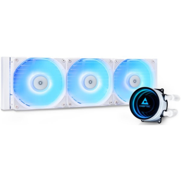 Фото - Водяна система охолодження Chieftec Iceberg 360 ARGB WHITE (CLC-360-RGB-W)