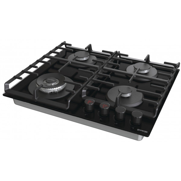 Фото - Уценка - Варочная панель газовая Gorenje GKTW642SYB Black