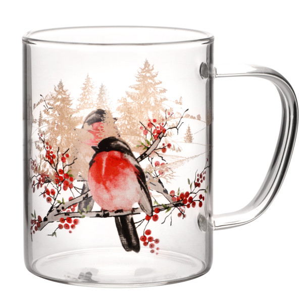 Фото - Набір чашок Viva NY WINTER BIRD 2х400 мл (BCR80100H-1)