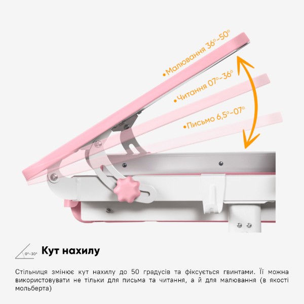 Фото - Комплект мебели школьный Mealux Panda XL Pink (BD-29 PN)