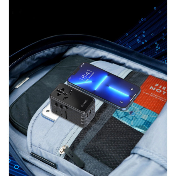 Фото - Мережевий зарядний пристрій Choetech 4xUSB 100W PD 2хUSB-C+2хUSB-A сharger diamond model Black (PD6028-BK)