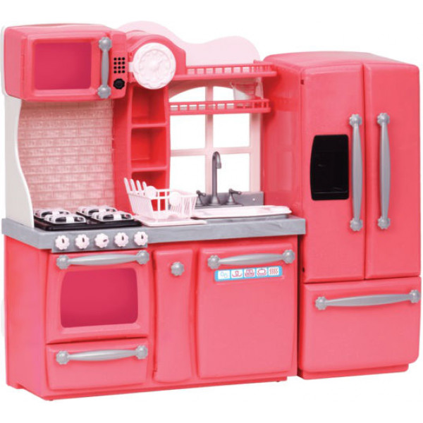 Фото - Мебель и домики для куклы Our Generation Кухня для гурманов, 94 аксессуара розовая (BD37365Z)