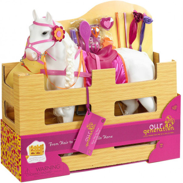 Фото - Фігурки тварини Our Generation Кінь Принцеса з аксесуарами 50 см (BD38003Z)