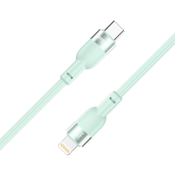 Фото - Кабель Brevia Type-C to Lightning 30W 1.2m, mint, box (52120MCLC1)