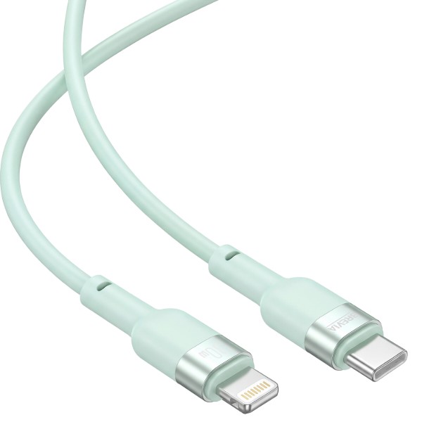 Фото - Кабель Brevia Type-C to Lightning 30W 1.2m, mint, box (52120MCLC1)