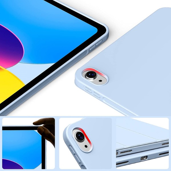 Фото - Чохол для планшета BeCover Tri Fold Soft TPU з кріпленням for Apple iPad 10.9" (2022/2024)/iPad (А16) 2025 11" Light Blue (708464)