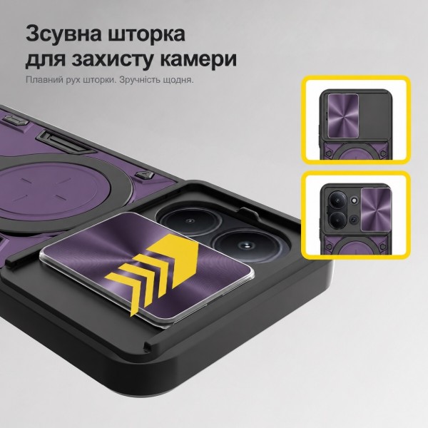 Фото - Чехол для смартфона BeCover Full Guard Slide Magnetic for oco C85 4G Purple (716410)