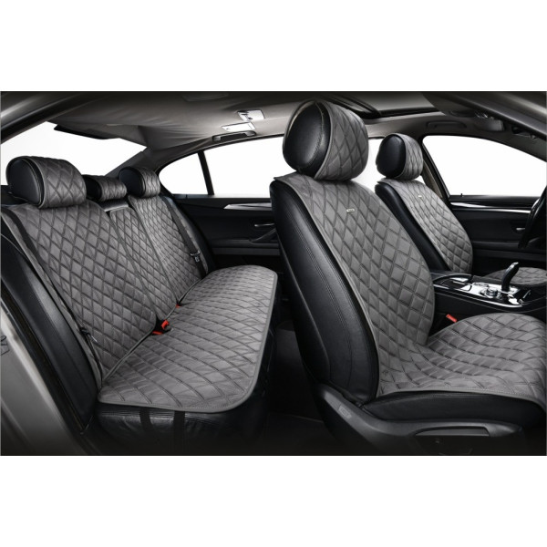 Фото - Комплект накидок на сидіння автомобіля CarLife Nitro grey (SC40204)