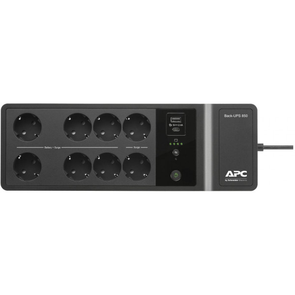 Фото - Джерело безперебійного живлення APC Back-UPS 850VA 230V USB Type-C and A charging ports (BE850G2-GR)