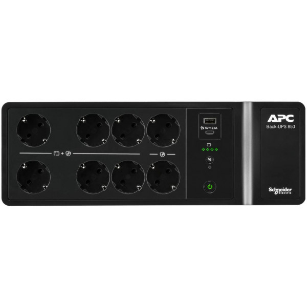 Фото - Джерело безперебійного живлення APC Back-UPS 850VA 230V USB Type-C and A charging ports (BE850G2-GR)