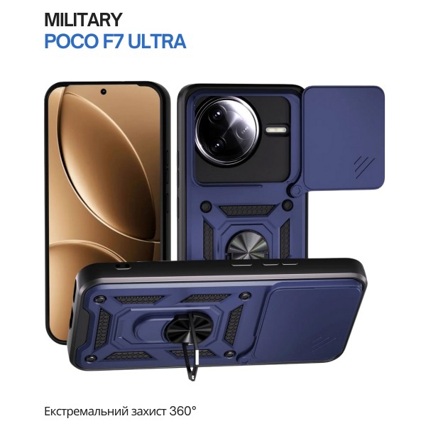 Фото - Чохол для смартфону BeCover Military for Poco F7 Ultra Blue (715401)