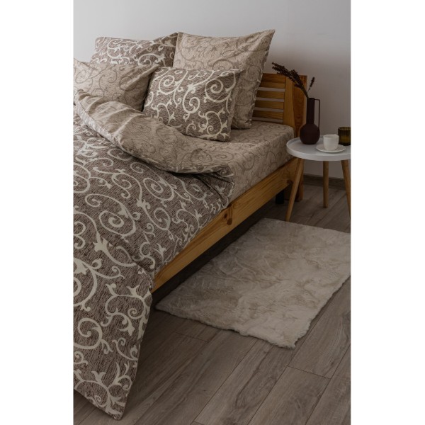 Фото - Комплект постільної білизни ТЕП Soft dreams Beige and White (2-03859_25167)