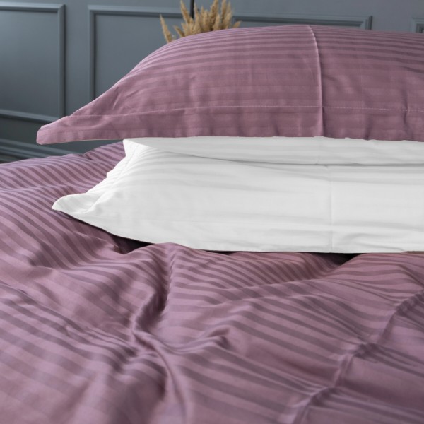 Фото - Комплект постельного белья детский MirSon Satin Stripe 30-0008 + 30-0001 Bethseda 110х140 (2200005246382)