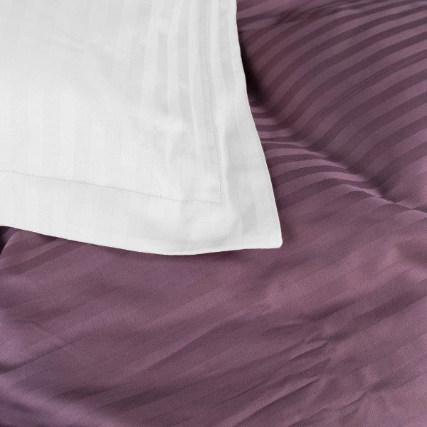 Фото - Комплект постельного белья MirSon Satin Stripe 30-0008 +30-0001 Bethseda 160х220 см (2200005257272)
