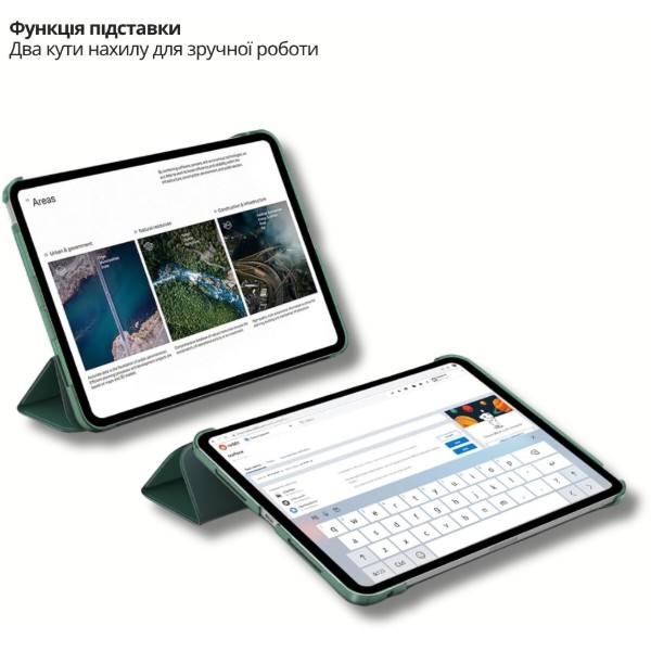 Фото - Чохол для планшета BeCover Tri Fold Hard for Apple iPad Air 13" M4 2026 Dark Green (715334)