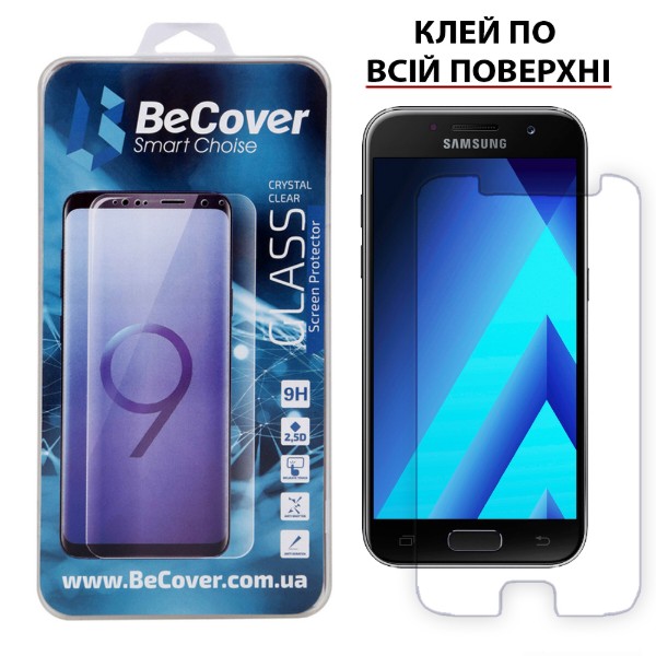 Фото - Захисне скло для смартфону BeCover Samsung Galaxy A3 2017 SM-A320 Crystal Clear Glass (703479)