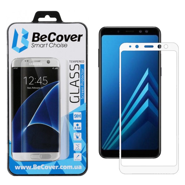 Фото - Захисне скло для смартфону BeCover Samsung Galaxy A8+ 2018 SM-A730 White (704681)