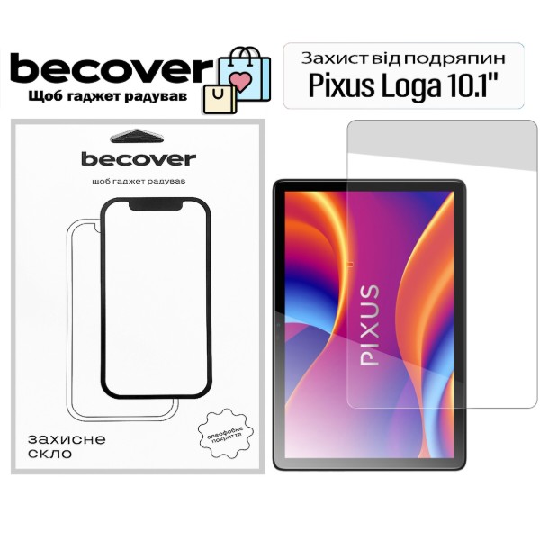 Фото - Защитное стекло для планшета BeCover for Pixus Loga 10.1" (713702) Фото - Защитное стекло для планшета BeCover for Pixus Loga 10.1" (713702)