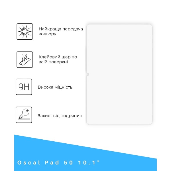 Фото - Защитное стекло для планшета BeCover for Oscal Pad 50 10.1" (714608)