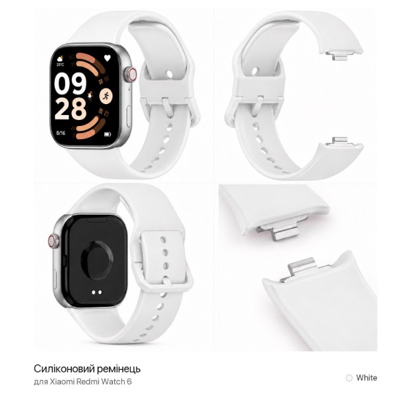 Фото - Ремінець для смарт-годинника BeCover for Xiaomi Redmi Watch 6 White (716473)