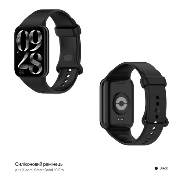 Фото - Ремешок для фитнес-браслета BeCover for Xiaomi Smart Band 10 Pro Black (716480)