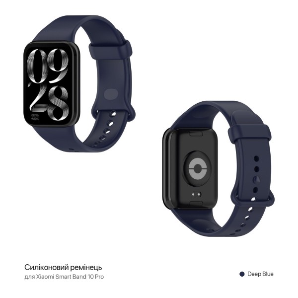 Фото - Ремешок для фитнес-браслета BeCover for Xiaomi Smart Band 10 Pro Deep Blue (716481)