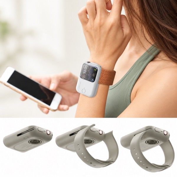 Фото - Батарея мобильная BeCover Charging Soft Case for Apple Watch 40/41mm 1200 mAh Moon White (716528)