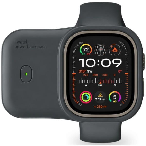 Фото - Батарея мобильная BeCover Charging Soft Case for Apple Watch 44/45mm 1200 mAh Midnight Blue (716530)