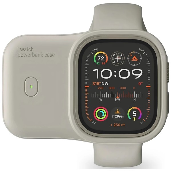 Фото - Батарея мобильная BeCover Charging Soft Case for Apple Watch 44/45mm 1200 mAh Moon White (716531)