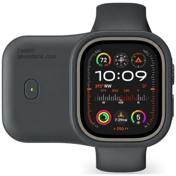 Фото - Батарея мобильная BeCover Charging Soft Case for Apple Watch 49mm 1200 mAh Midnight Blue (716533)