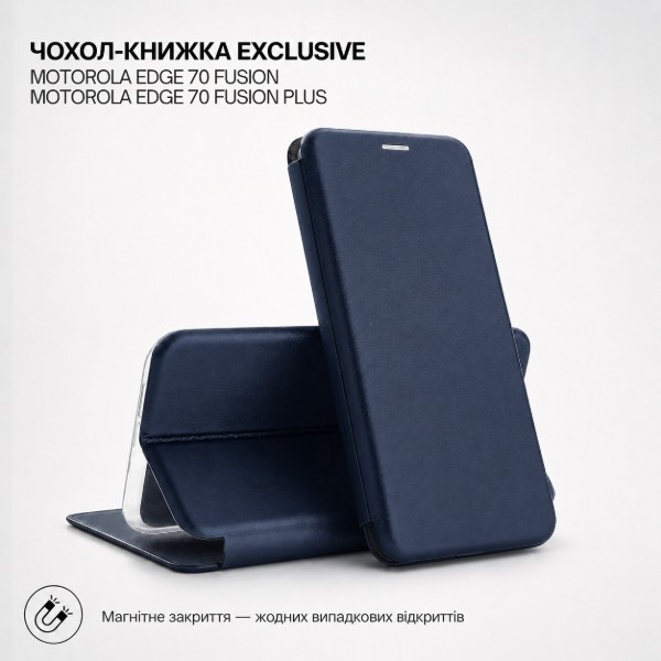 Фото - Чохол для смартфону BeCover Exclusive for Motorola Edge 70 Fusion/70 Fusion Plus Deep Blue (716178)