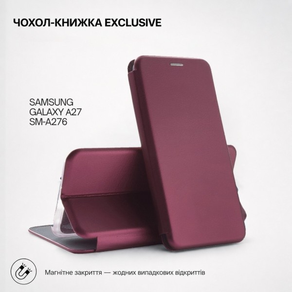 Фото - Чохол для смартфону BeCover Exclusive for Samsung Galaxy А27 SM-A276 Red Wine (715687)