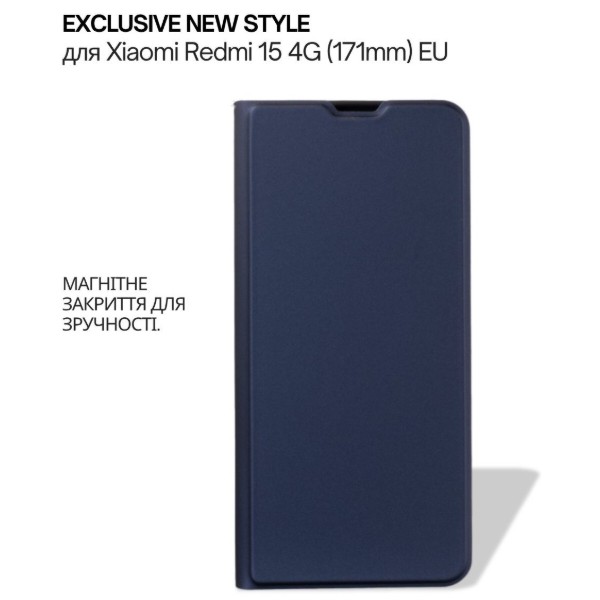 Фото - Чохол для смартфону BeCover Exclusive New Style for Xiaomi Redmi 15 4G (171mm) EU Blue (713916)