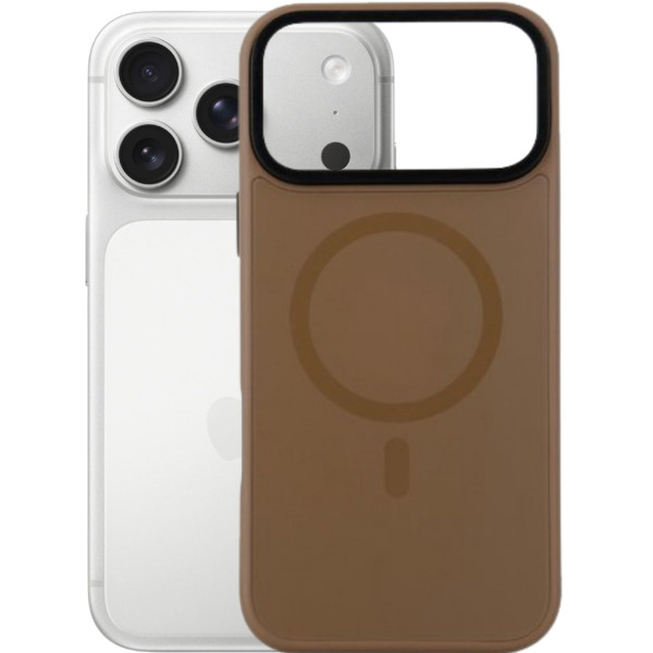 Фото - Чохол для смартфону BeCover FIBRA ArcLine Case with MagSafe for Apple iPhone 17 Pro Max Brown (715388)