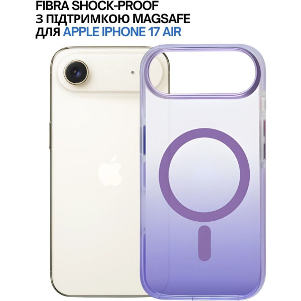 Фото - Чохол для смартфону BeCover FIBRA Shock-Proof case with MagSafe for Apple iPhone 17 Air Light Purple (715456)