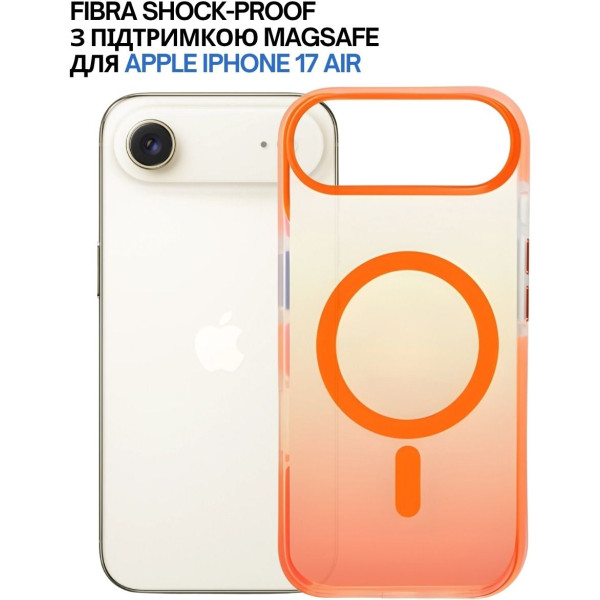Фото - Чохол для смартфону BeCover FIBRA Shock-Proof case with MagSafe for Apple iPhone 17 Air Orange (715457)