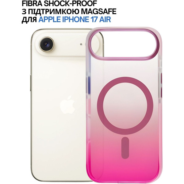 Фото - Чохол для смартфону BeCover FIBRA Shock-Proof case with MagSafe for Apple iPhone 17 Air Pink (715458)